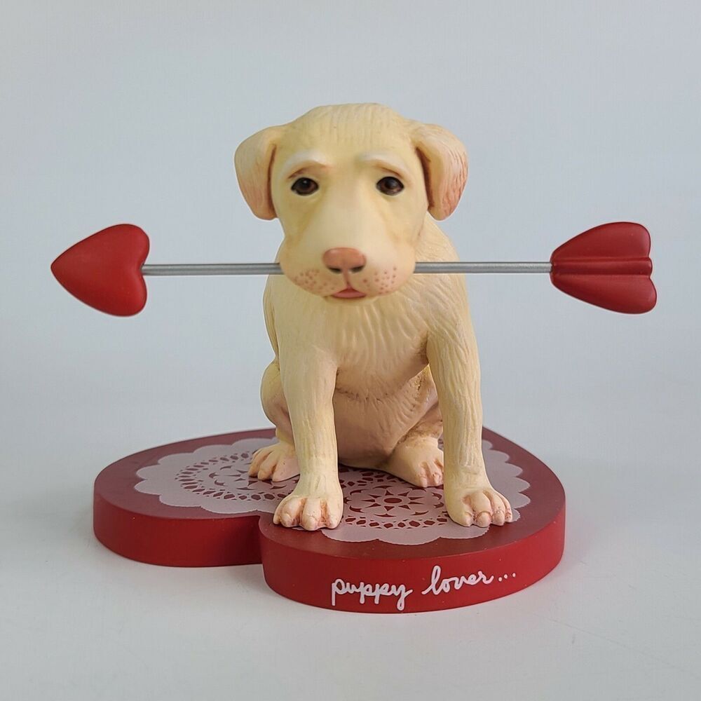 Greenwich Workshop Will Bullas - Puppy Lover… Dog Porcelain Figurine Valentines